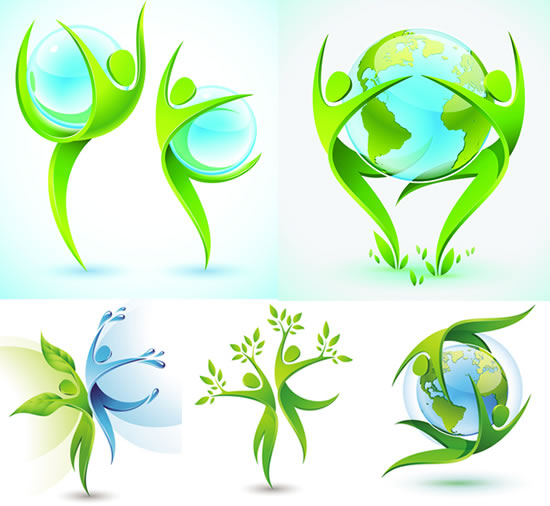 3D人形環(huán)保圖標 用視覺藝術傳遞綠色理念